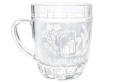 Пивная кружка В пиве - сила 0,5 л