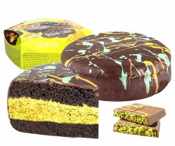 Торт Дубайский с шоколадным вкусом и фисташковой начинкой 770г Vatsak