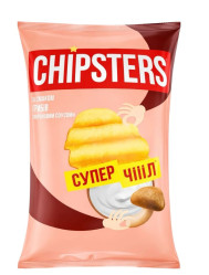 Картофельные чипсы со вкусом грибов со сметаной 100г Chipsters