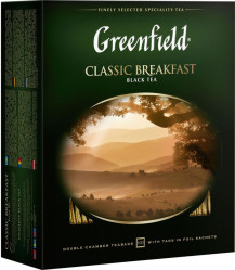 Чёрный чай Klassik Breakfast 100×2 г Greenfield