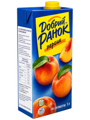 Персиковый сок с мякотью 1л Добрий ранок