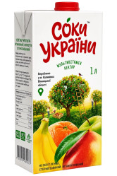 Мультивитаминный нектар 1л Соки України