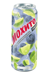 Коктейль Мохито Черника-голубика Алк 0% 0,45л