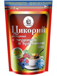 Цикорий растворимый с черникой и брусникой 100г Еремеевское