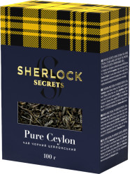 Чёрный рассыпной чай Pure Ceylon 100г SHERLOCK