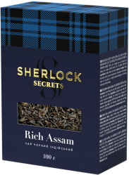 Чёрный рассыпной чай Rich Assam 100г SHERLOCK