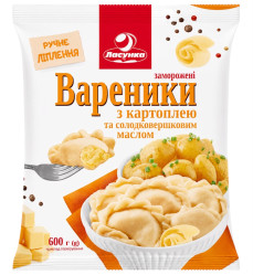 Вареники с картофелем и сливочным маслом 600г Ласунка