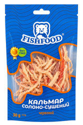 Красный кальмар сушёный и солёный 30г Fishfood