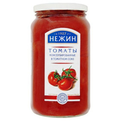 Томаты в томатном соке 920г (чистый вес 506г) Нiжин 