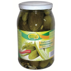 Огурцы малосольные Бабулины 420г Ecohoff