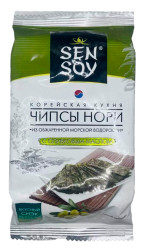 Чипсы нори с оливковым маслом 4,5г SenSoy