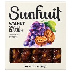 Сладкий суджук с грецкими орехами 500г Sunfruit