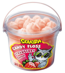 Сахарная вата со вкусом клубники 30г SOVORA