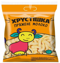 Кукурузные палочки со вкусом «Топлёное молоко» 175г Хрустішка