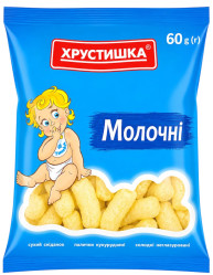 Кукурузные палочки «Молочные» 60г ТМ Хрустишка