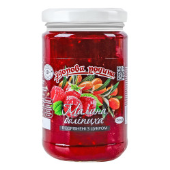 Malina a rakytník drcené s cukrem 350g Zdorova Rodina