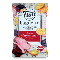 Сухарики со вкусом острой ветчины 60г Flint