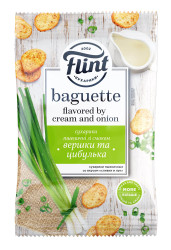Cухарики со вкусом сливок и лука 60г Флинт