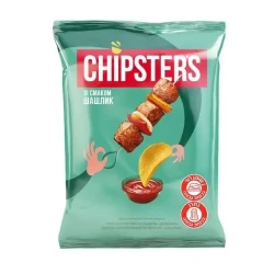 Чипсы со вкусом шашлыка 120г CHIPSTERS
