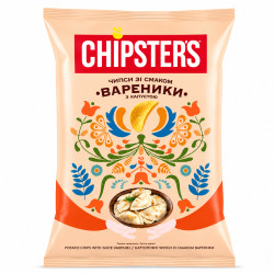 Чипсы со вкусом вареников с капустой 100г Chipsters