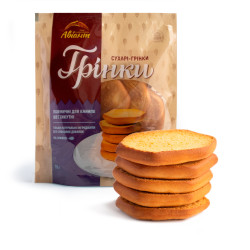 Сухари-гренки шестигранные 70г Авіант