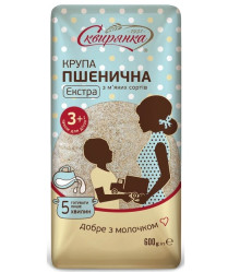 Крупа пшеничная из мягких сортов Экстра 600г Сквирянка