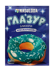 Глянцевая аквамариновая глазурь 65 г Nasoloda