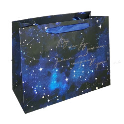 Подарочный пакет Созвездие 23х18см 