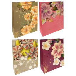 Подарочный пакет «Цветы» 26×32 см