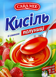 Кисель с клубничным вкусом 90 г Caramix