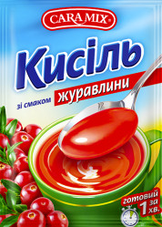 Кисель с клюквенным вкусом 90 г Caramix