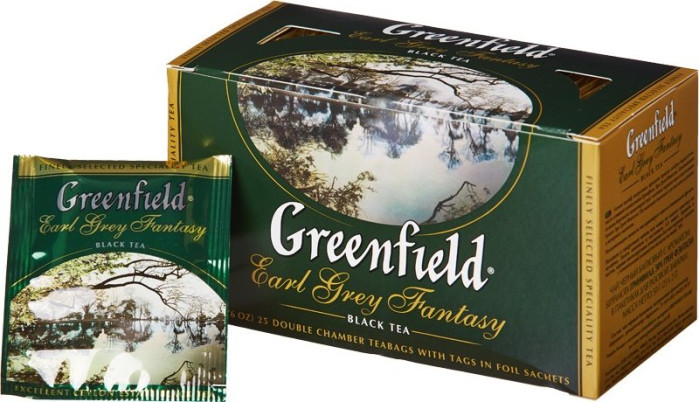 деталь Черный чай Earl Grey Fantasy 25×2 г Greenfield