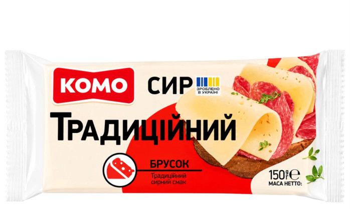 деталь Твёрдый сыр Традиционный 150г KOMO