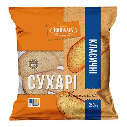 деталь Сухари классические 260 г Kyivchlib