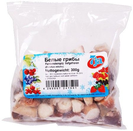 деталь Mražené Bílé Houby 300g