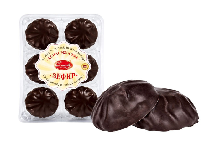 деталь Ванильный зефир в шоколадной глазури 195 г Петербургский кондитер