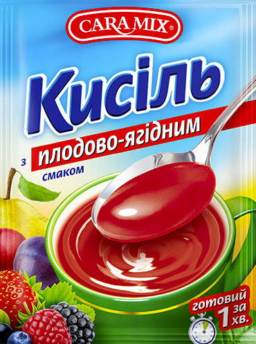 деталь Кисель со вкусом фруктов и лесных ягод 90 г Caramix