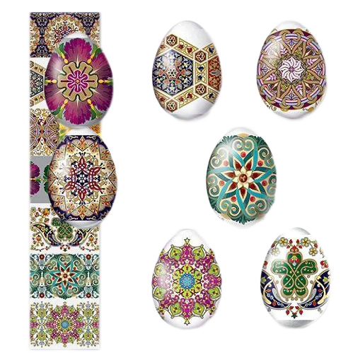 деталь Наклейки на яйца 7шт Разные виды