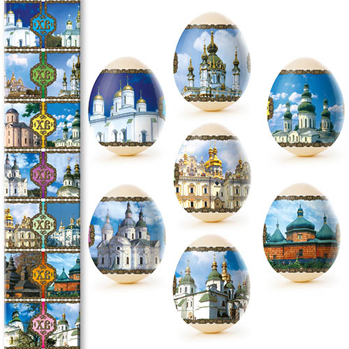 деталь Наклейки на яйца 7шт Разные виды