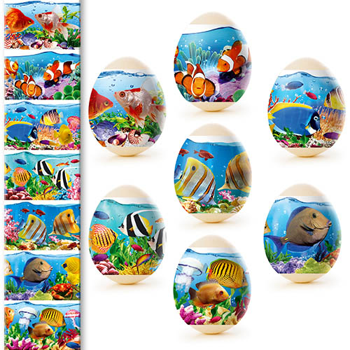 деталь Наклейки на яйца 7шт Разные виды