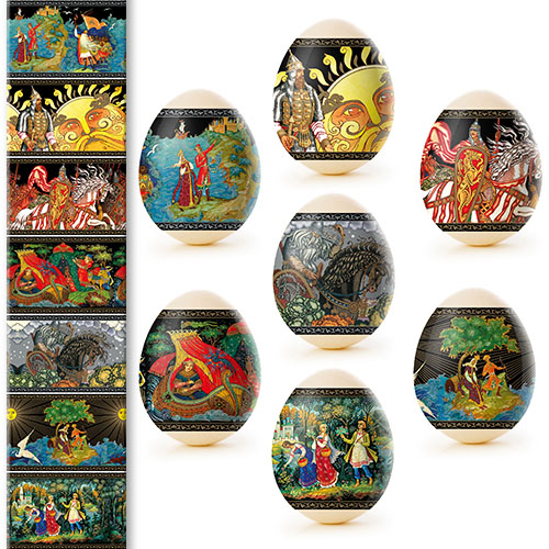 деталь Наклейки на яйца 7шт Разные виды