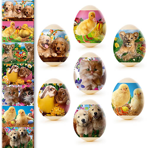 деталь Наклейки на яйца 7шт Разные виды