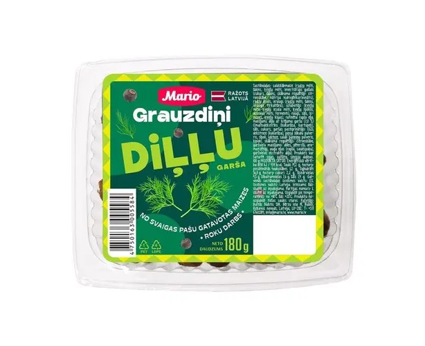 деталь Ржаные гренки с укропом 180г Mario