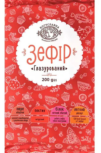 деталь Зефир в шоколаде 200г Богуславна