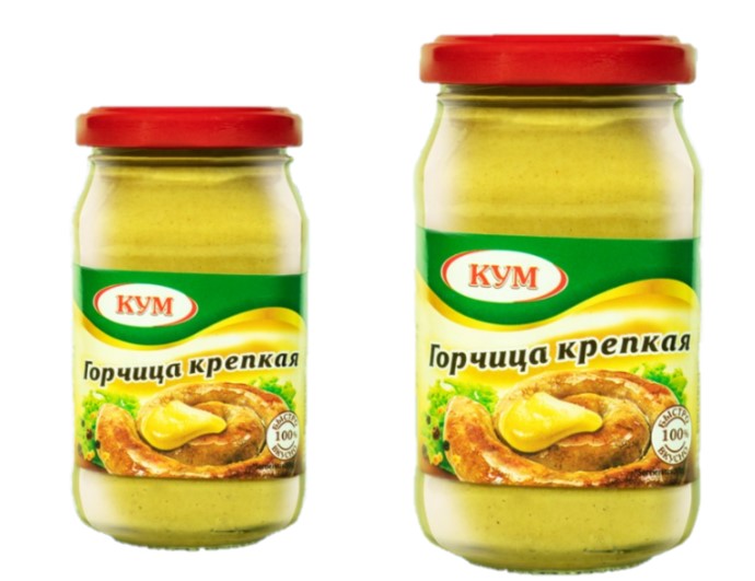 деталь Hořčice ostrá Kum 210g