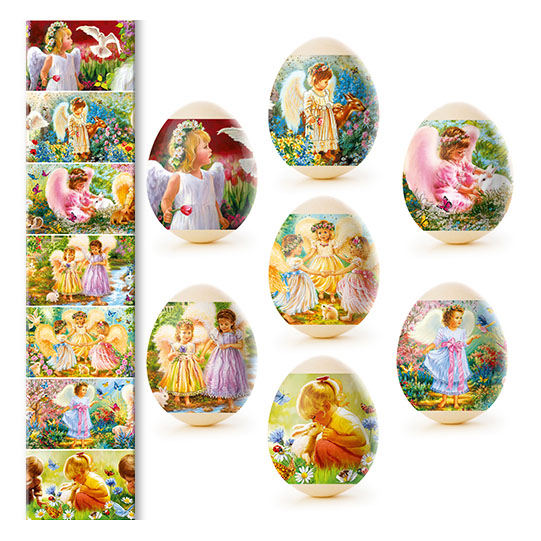 деталь Наклейки на яйца 7шт Разные виды