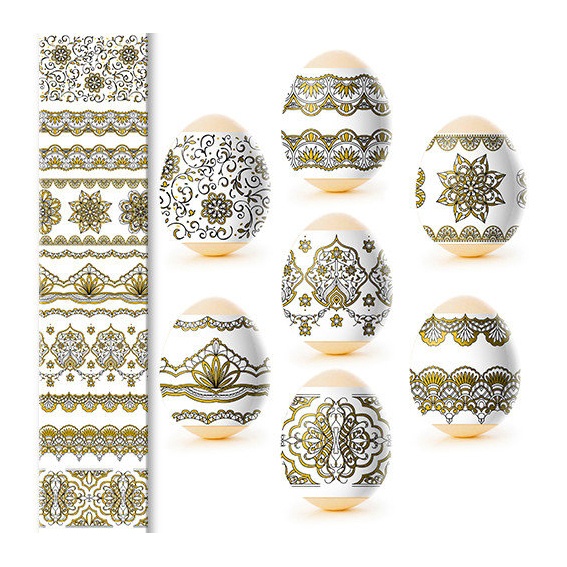 деталь Наклейки на яйца 7шт Разные виды