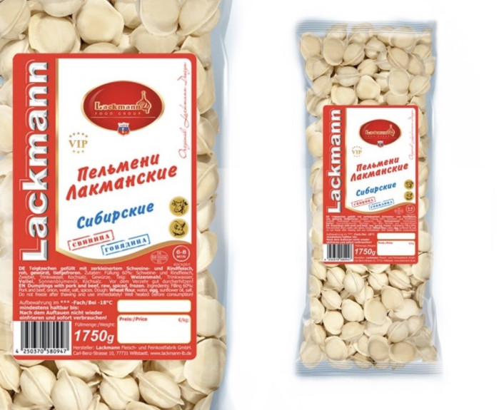 деталь Pelmeně Sibiřské Lackmann 1500g