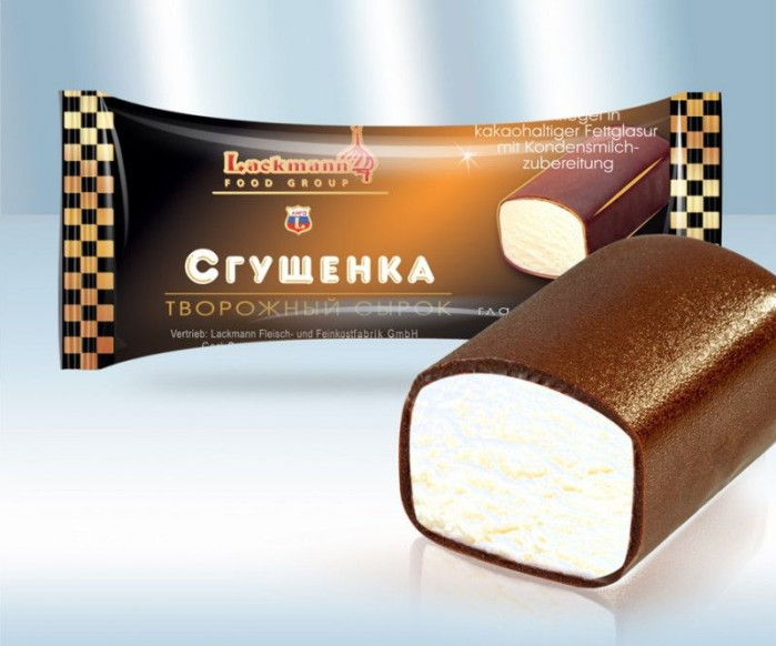 деталь Sladký tvaroh Slazené mléko 38g Lackmann