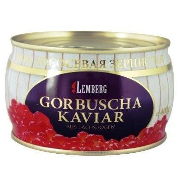 деталь Kaviár z lososa Gorbuša 400g